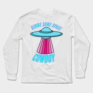 Preppy Space Cowboy Aesthetic Long Sleeve T-Shirt